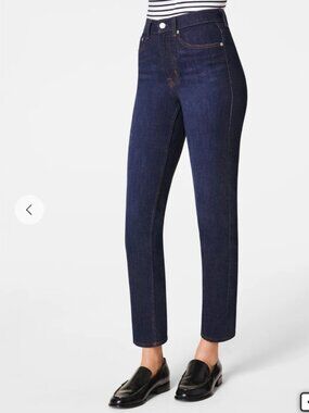 NWT SPANX Sculpt Redefine Slim Straight Jeans - Indigo (Size 4)